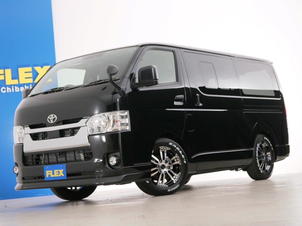 新車未登録　ハイエースバン　ＤＸ　ＧＬパッケージ　ディーゼルターボ２ＷＤ　６人乗り４ナンバー登録　ライトカスタムＰＫＧ！