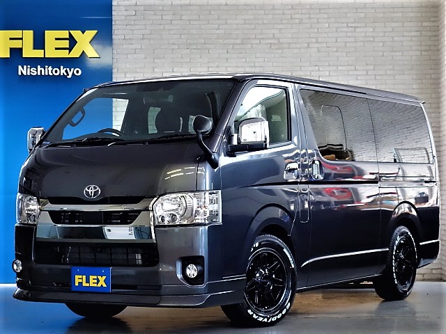 新車ハイエースＶダークプライムⅡ２８００ディーゼリターボナビパッケージ完成致しました！！店頭在庫車、即納車もご対応可能になります！！
