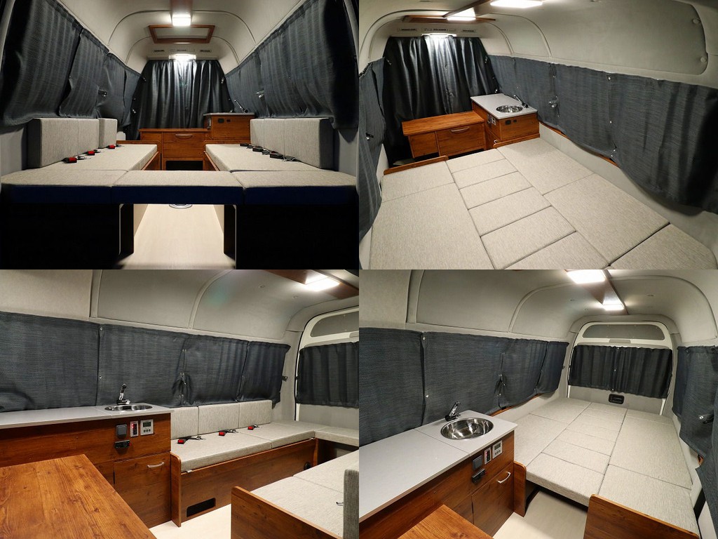 キャンピングカー専用照明なども完備！夜間も快適にお過ごしいただけます！