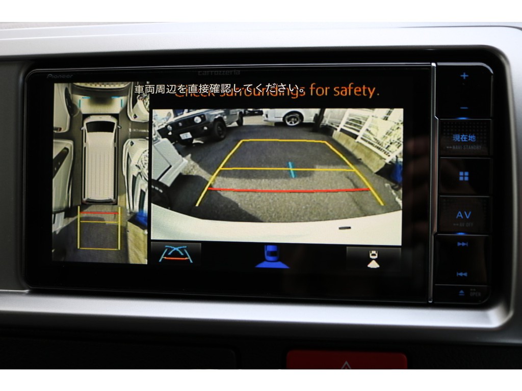 バックモニター連動加工済みなので、駐車の際も後方の安全を確認し、安心して駐車していただけます！