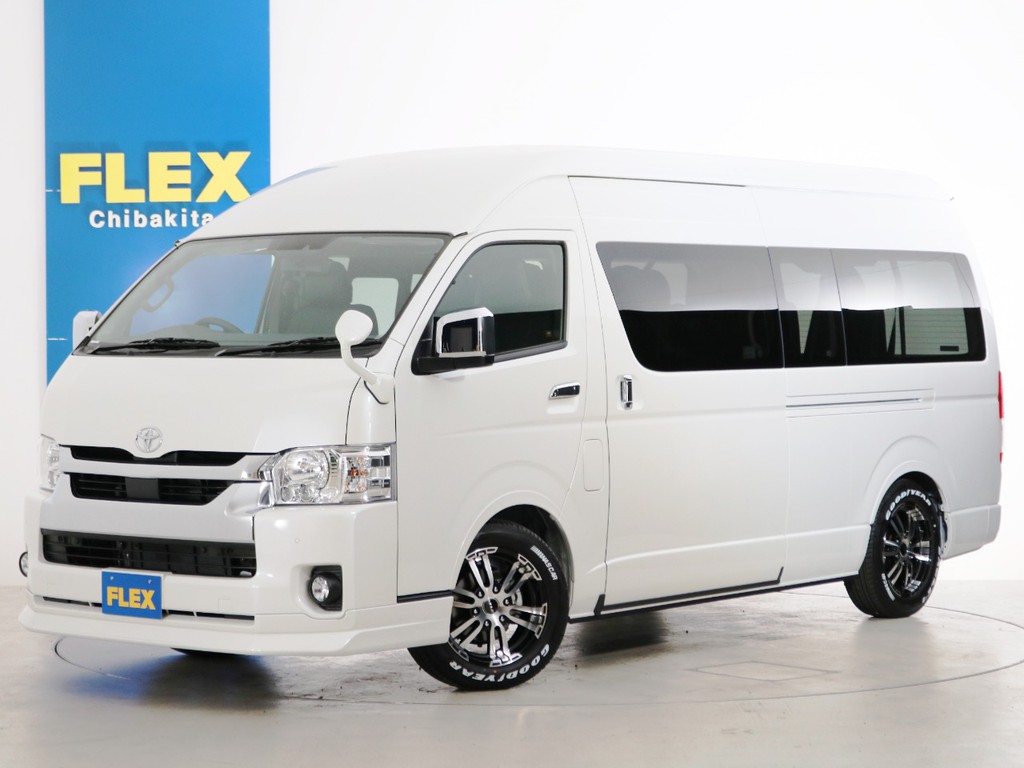 新車未登録　ハイエースワゴン　Ｇキャビン　スーパーロングハイルーフ　ガソリン４ＷＤ　スタンダードＰＫＧ！