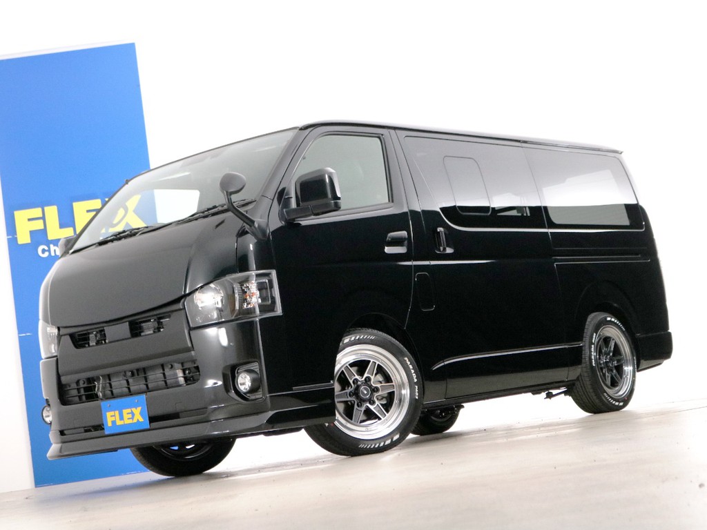 新車未登録　ハイエースバン　Ｓ－ＧＬ　特別仕様車【ダークプライムⅡ】　５人乗り４ナンバー登録　ガソリン２ＷＤ　カスタムＰＫＧ！