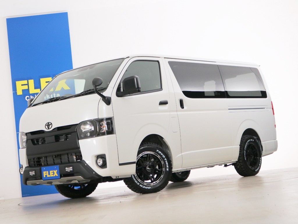 新車未登録　ハイエースバン　Ｓ－ＧＬ　特別仕様車【ダークプライムⅡ】　ディーゼルターボ２ＷＤ　５人乗り４ナンバー登録　ワイルドカスタムＰＫＧ！