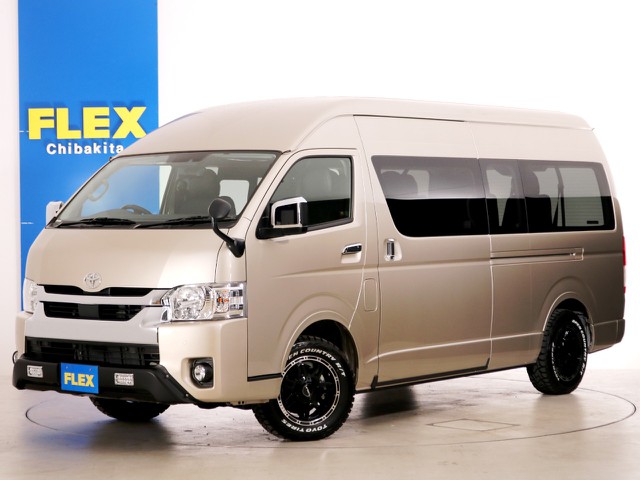 新車未登録　ハイエースワゴン　グランドキャビン　スーパーロングハイルーフ　ガソリン４ＷＤ　ワイルドカスタムＰＫＧ！