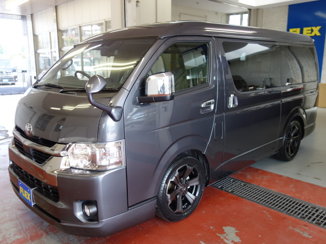 新車ダークプライムⅡワイドスーパーＧＬ２８００ディーゼルターボナビパッケージ入庫致しました！！店頭在庫車、即納車ご対応可能になります！！