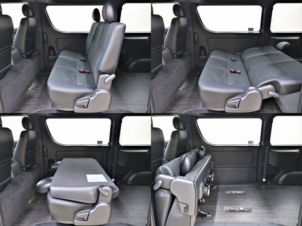 セカンドシートも特別仕様車専用シート！用途に合わせてシートを折り畳むことも出来ます！
