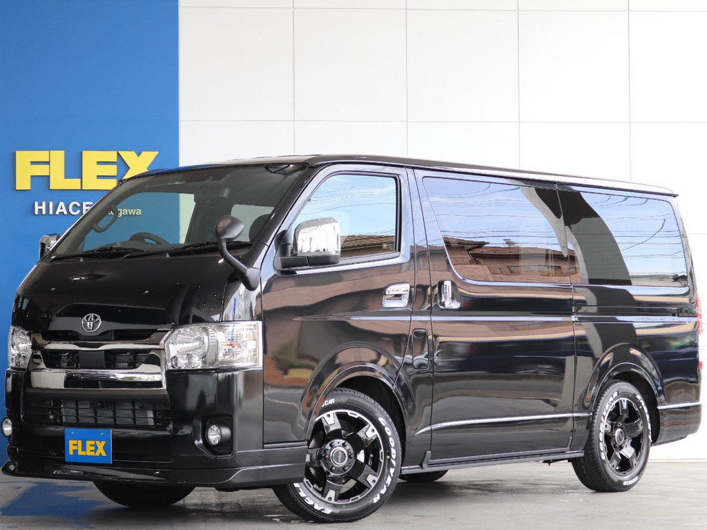 新車　ハイエースS-GLダークプライムⅡ　ディーゼルターボ４WD寒冷地仕様　両側オートスライドドア　オートローン１２０回まで取り扱い♪即納車
