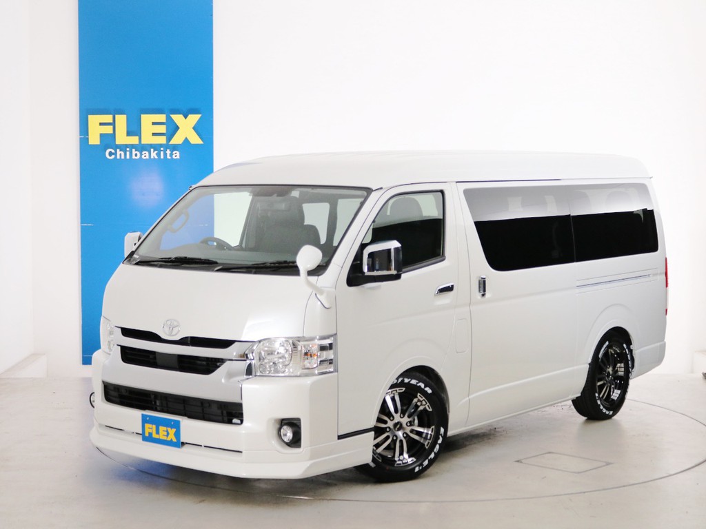 新車未登録　一部改良後　ハイエースワゴンＧＬ　ガソリン２ＷＤ　１０人乗り３ナンバー登録　ＦＬＥＸオリジナル内装アレンジ【Ｖｅｒ２】！