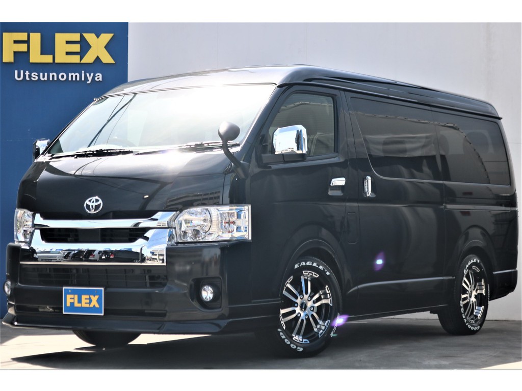 【新車】ハイエースワゴンGLロング　ミドルルーフ内装架装Ver1！！フローティングナビパッケージ★