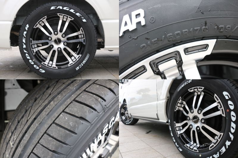 オリジナルＤｅｌｆ（Ｄ０２）１７インチＡＷにナスカー２１５タイヤをセット！