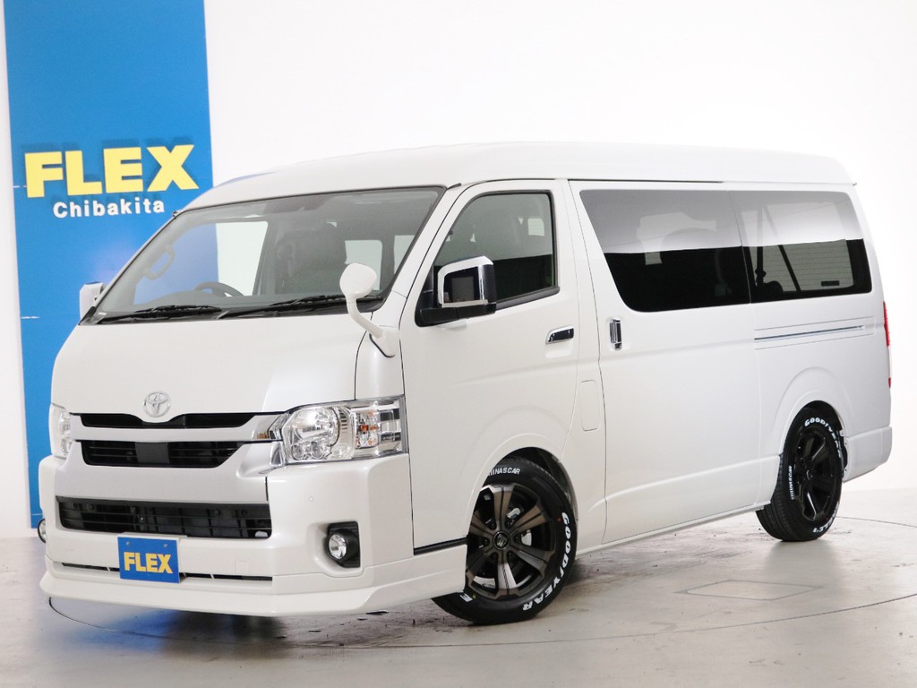 新車未登録　一部改良後　ハイエースワゴンＧＬ　１０人乗り３ナンバー登録　ガソリン２ＷＤ　ＦＬＥＸオリジナル内装アレンジ【Ｖｅｒ５】！