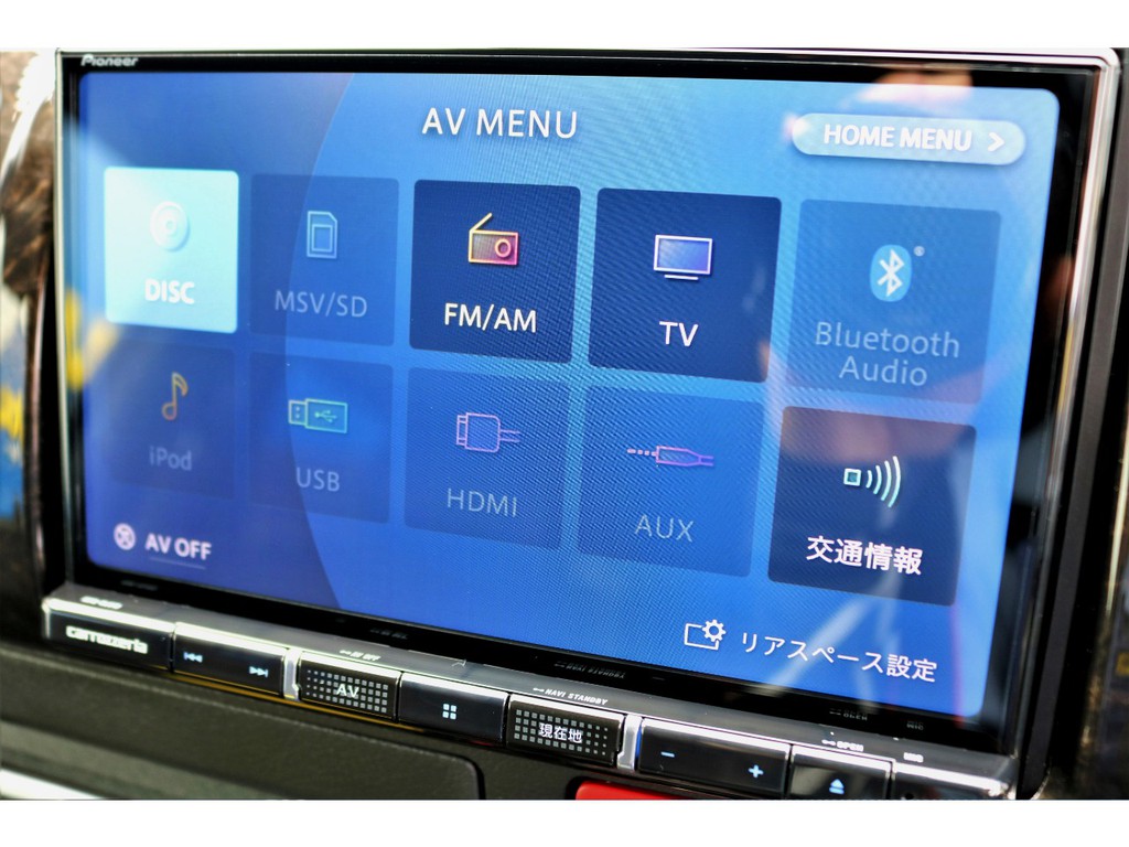カロッツェリア８インチナビ搭載予定！！※こちらはイメージです。