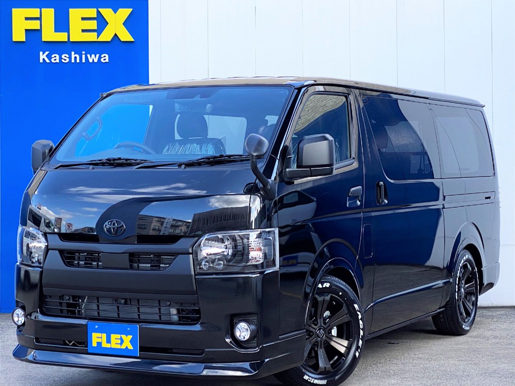 新車ハイエース スーパーＧＬ ダークプライムⅡ Ｂｌａｃｋ Ｅｄｉｔｉｏｎ ＦＬＥＸカスタムパッケージが入庫しました！！