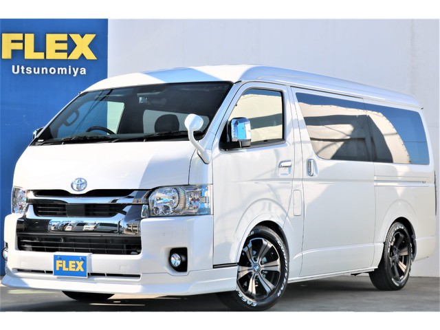 【新車】ハイエースバン2.8ロング　ミドルルーフディーゼル２ＷＤダークプライムⅡ★こだわりのデニム仕様！！