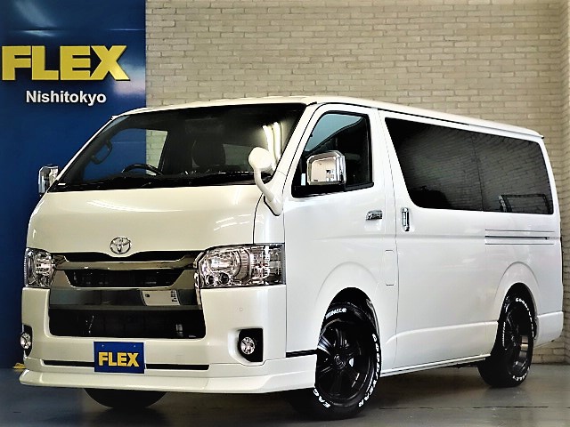 新車ハイエースＶダークプライムⅡ２０００ガソリン２ＷＤ両側パワースライドドア付ナビパッケージ完成入庫致しました！！店頭在庫車、即納車もご対応可能になります！！