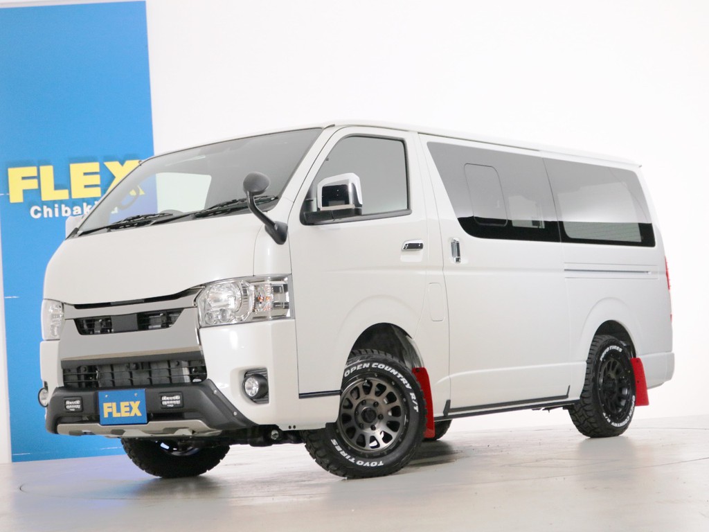 新車未登録　ハイエースバン　Ｓ－ＧＬ　特別仕様車【ダークプライムⅡ】　５人乗り４ナンバー登録　ディーゼルターボ４ＷＤ　寒冷地仕様　ベッドカスタムＰＫＧ！