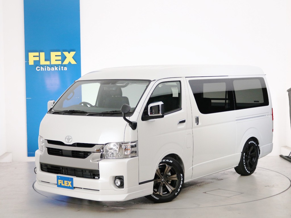 新車未登録　一部改良後　ハイエースバン　Ｓ－ＧＬ　ワイド　特別仕様車【ダークプライムⅡ】　５人乗り１ナンバー登録　ディーゼルターボ２ＷＤ　ライトカスタムＰＫＧ！