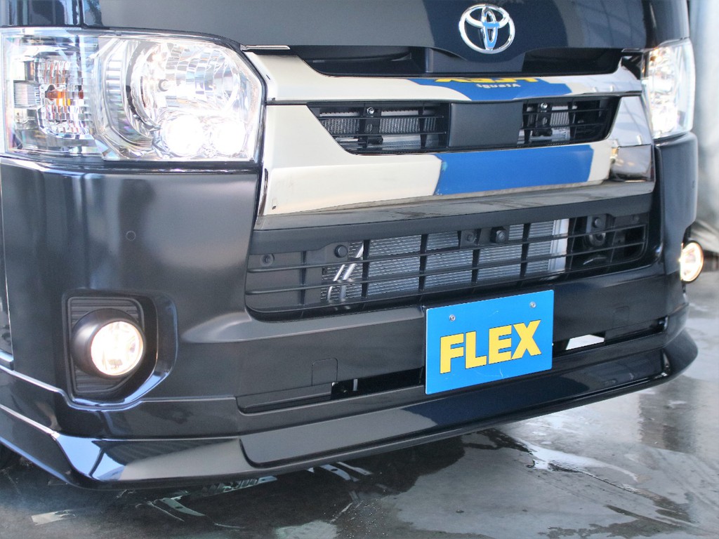 FLEXオリジナルのDelfinoLineフロントスポイラーを装備しております！