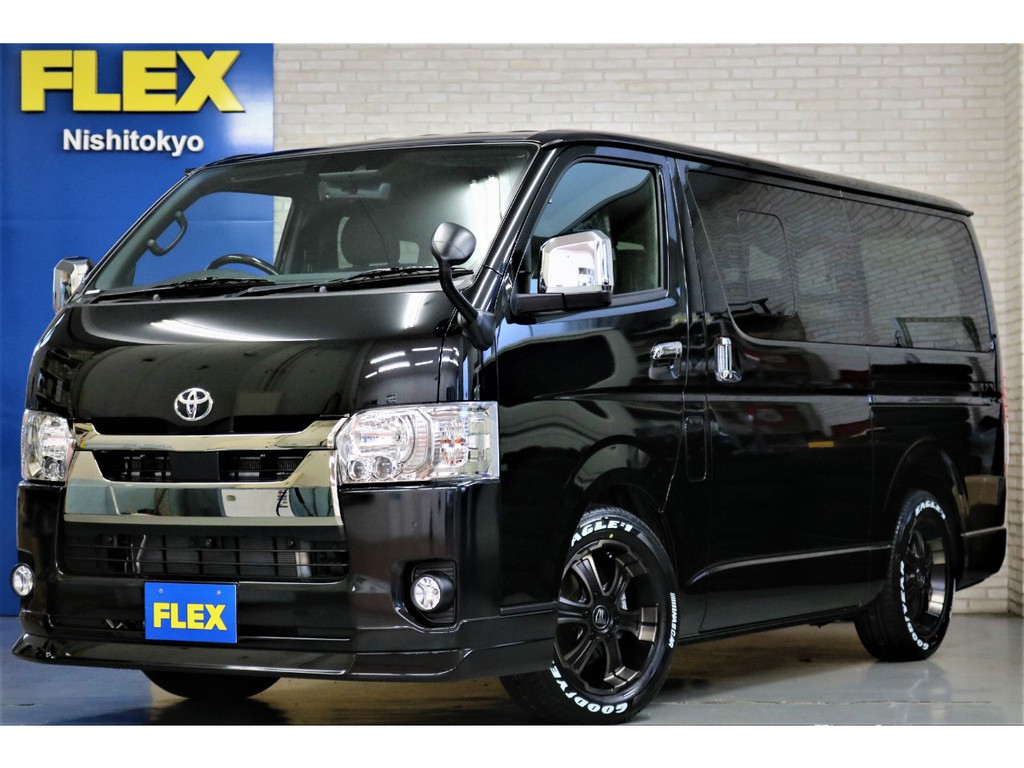 新車ハイエースＶダークプライムⅡ床張りベットＫＩＴパッケージ入庫致しました！！