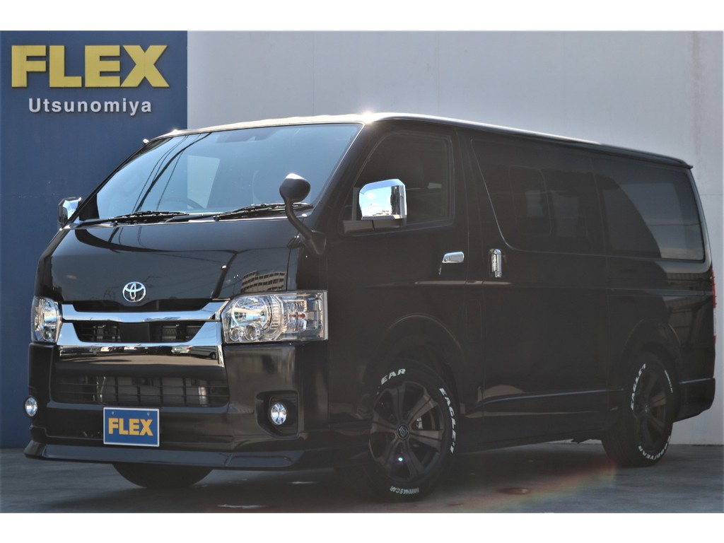 【新車】ハイエースバン2.8ロング　ダークプライムⅡ特別仕様車　小窓付★ベッドパッケージ！