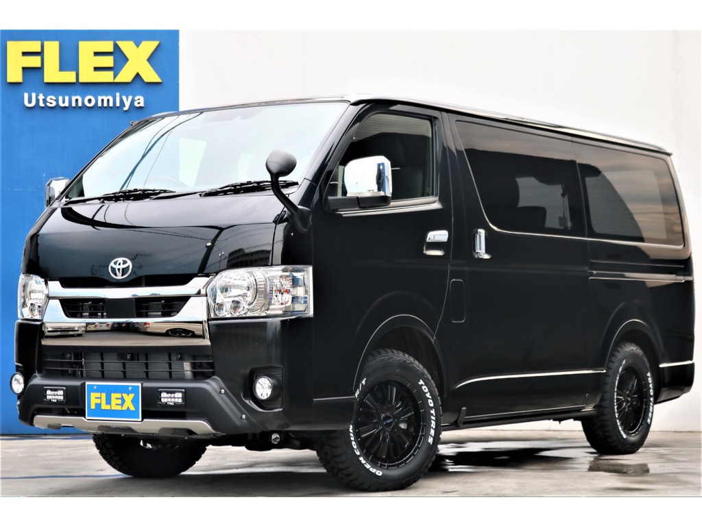 トヨタ ハイエースバン 2 8 スーパーgl ダークプライム ロングボディ ディーゼルターボ 4wd 車探しなら中古車 新車の専門店flex フレックス へ