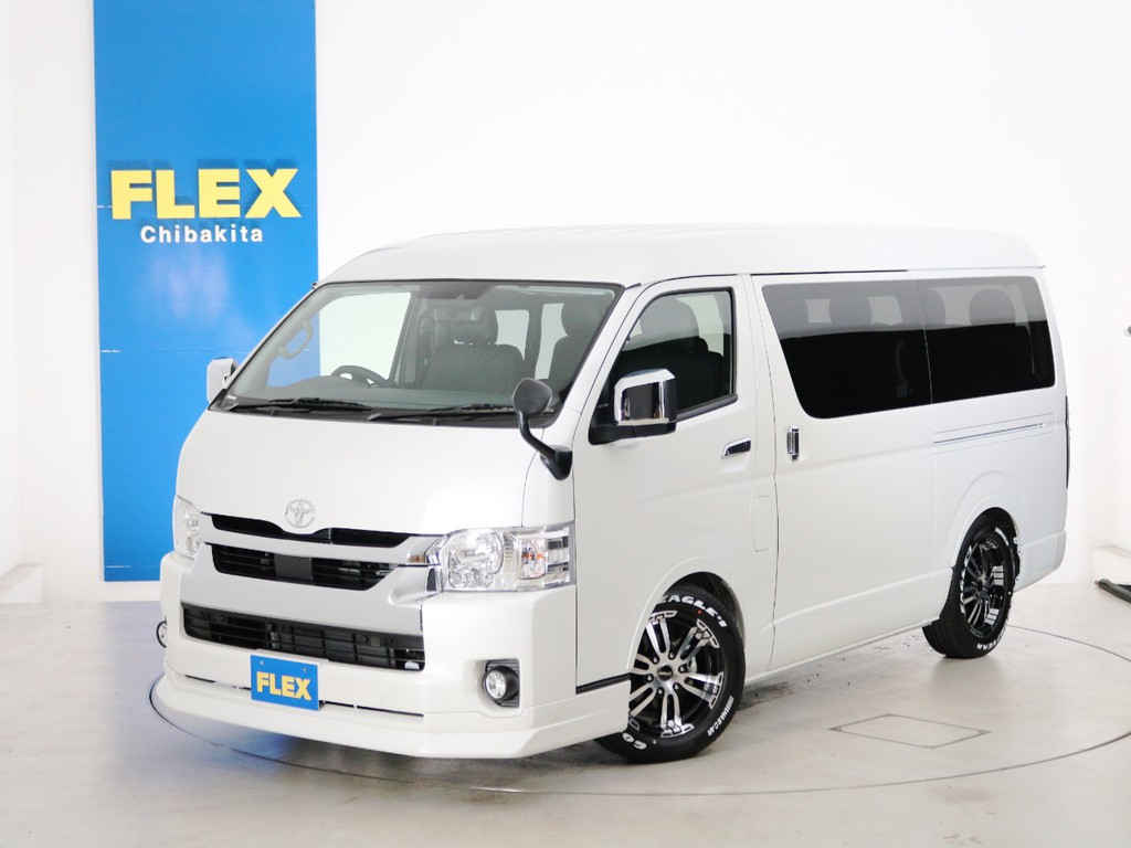 新車未登録　一部改良後　ハイエースワゴンＧＬ　ガソリン２ＷＤ　１０人乗り３ナンバー登録　ＦＬＥＸオリジナル内装アレンジ【Ｖｅｒ１】！