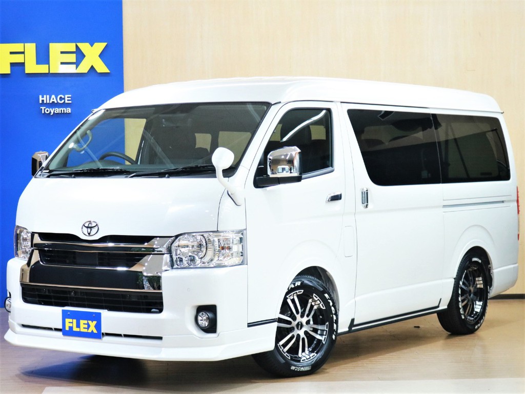 【新車/FLEX内装架装Ver5】全面フローリング★後席モニター★ナビ＆ETC★パノラミックビューモニター＊＊１０人乗り/全国即納可能＊＊