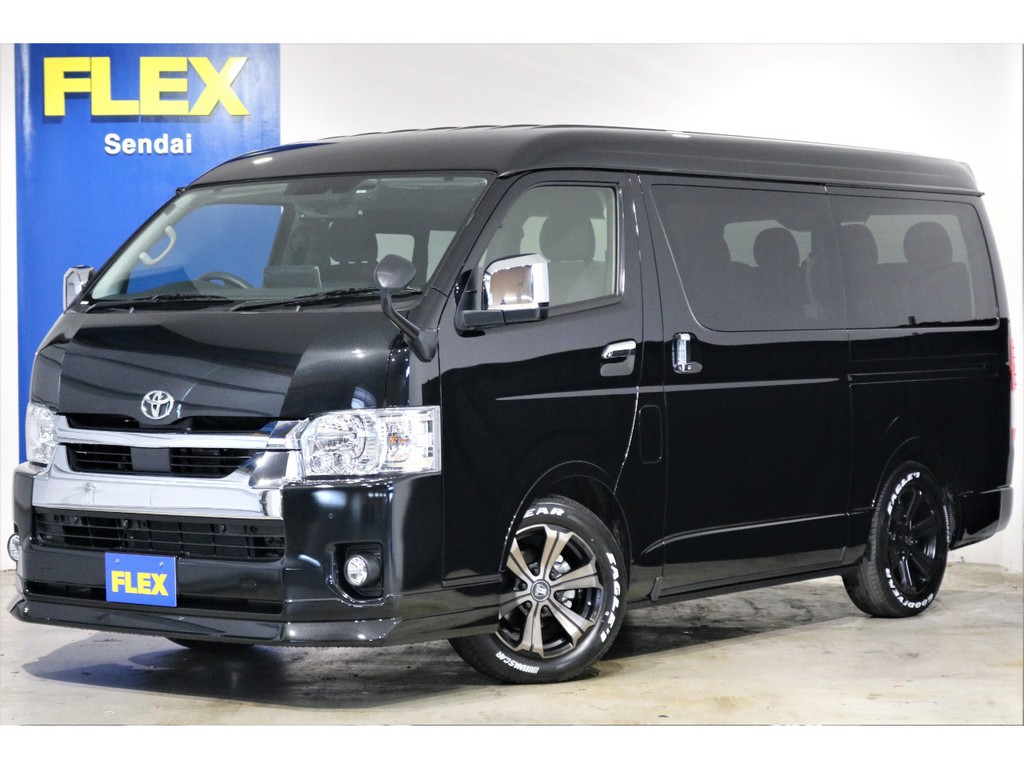 ★ ハイエースワゴンGL 2.7ガソリン 4WD FLEXオリジナル内装架装アレンジAS フルフラットベッド 後ろ向きアレンジ センターテーブル アルパインBIG-Xナビ付 ★