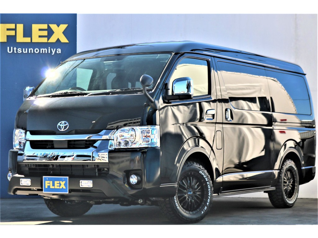 【新車】ハイエースワゴン2.7ＧＬロング　ミドルルーフ４ＷＤ内装架装ＡＳ★フルフラット可能ベッドパッケージ！！