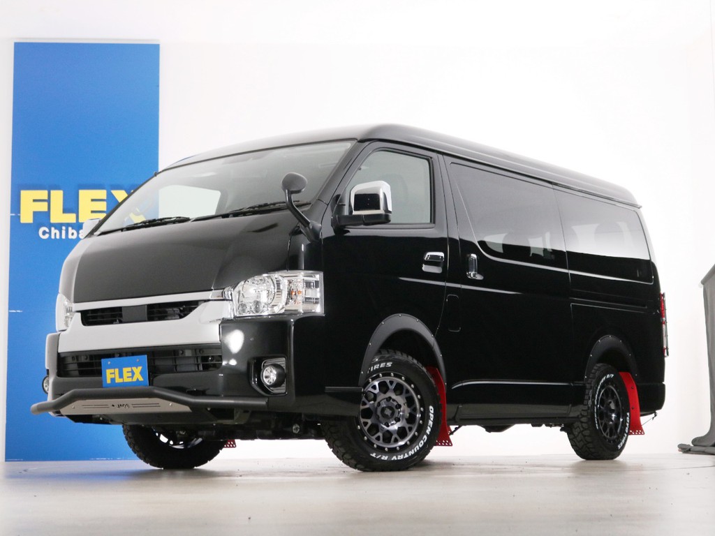 新車未登録　ハイエースワゴンＧＬ　ガソリン４ＷＤ　１０人乗り３ナンバー登録　寒冷地仕様　ＦＬＥＸオリジナル内装アレンジ【Ｖｅｒ１】！