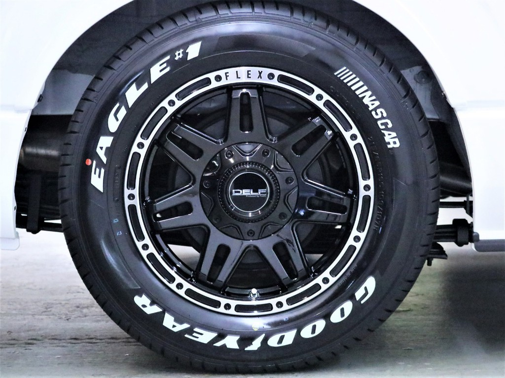 １６inchＦＬＥＸ【Ｄｅｌｆ０４】アルミホイール＆１６inchグットイヤーナスカータイヤ！