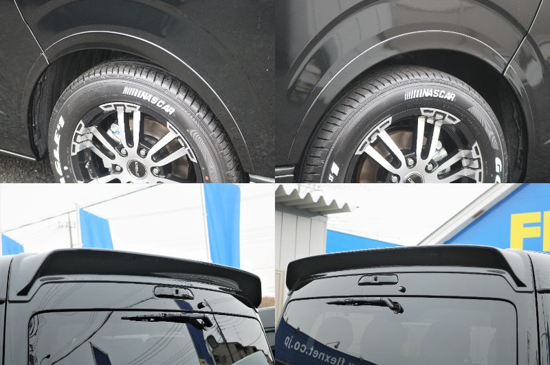 ＦＬＥＸオーバーフェンダーやＦＬＥＸリアスポイラー取付け済みです☆