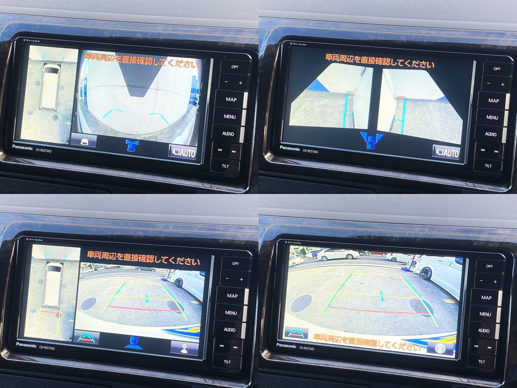 フロント サイド リアカメラ完備！！パノラミックビューモニターもついてますよ☆