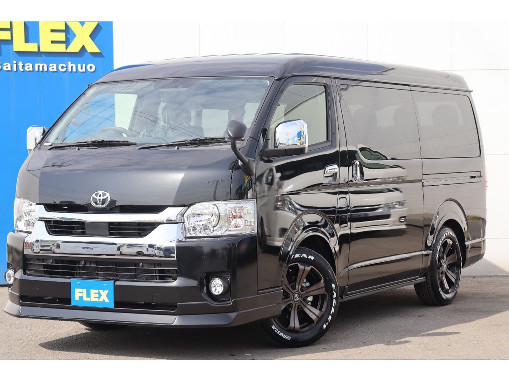 新車ハイエースワゴンＧＬ４ＷＤ　内装架装アレンジＡＳ　大型セカンドシートフルフラット対面対座　フルセグナビ/フリップダウンモニター/ビルトインＥＴＣ2.0