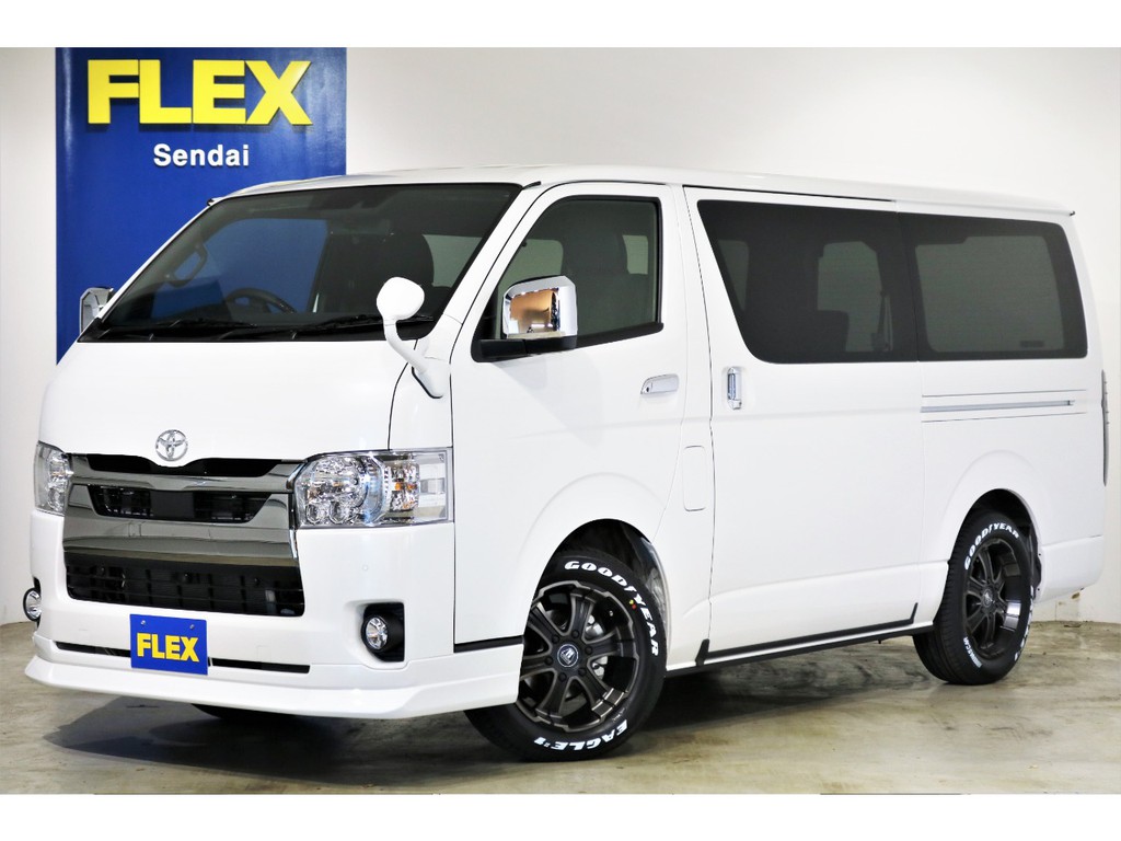 ★ ハイエースバン 2.8 スーパーGL ダークプライムⅡ ロングボディ ディーゼルターボ 4WD パワスラ付き FLEXライトカスタム ★