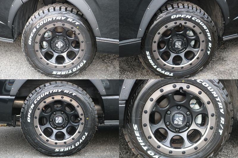 ＸＪ０３/１６インチアルミはオーバーフェンダーサイズ！人気のオープンカントリータイヤもインストール済み♪