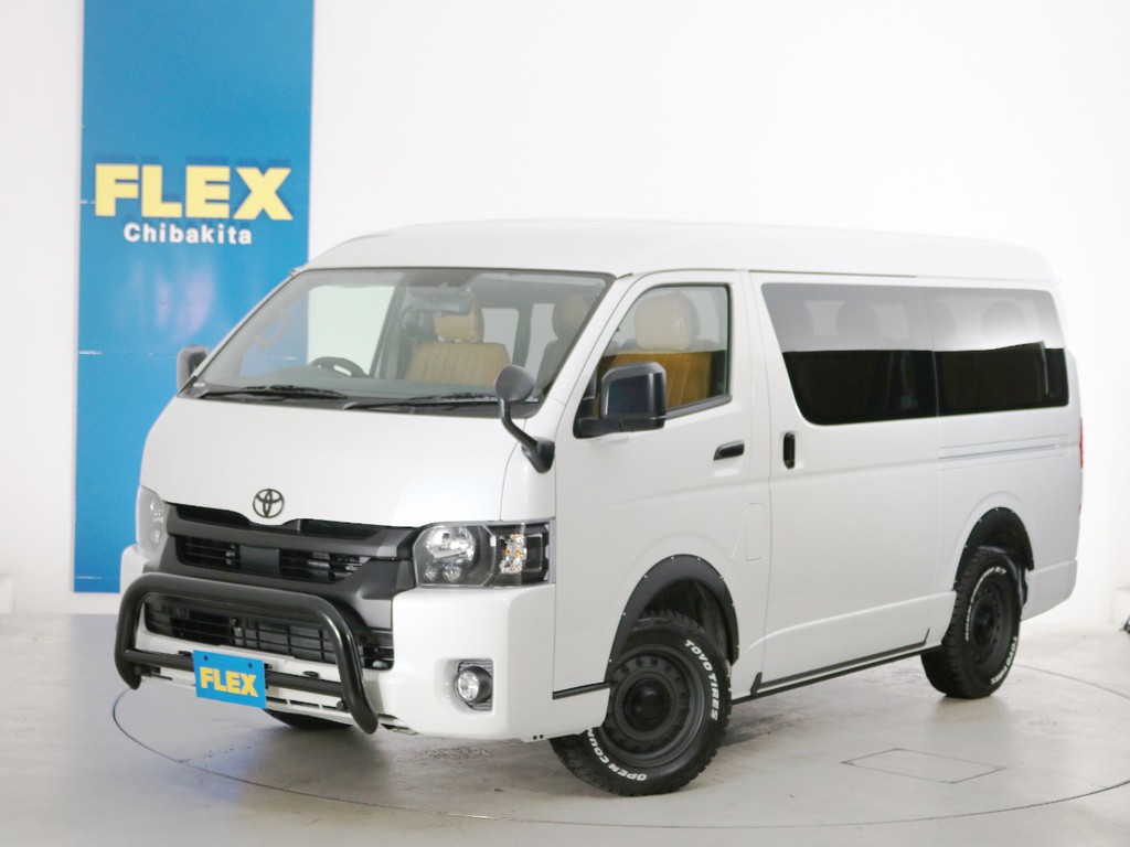新車未登録　ハイエースワゴンＧＬ　１０人乗り３ナンバー登録　ガソリン４ＷＤ　寒冷地仕様　ワイルドカスタムＰＫＧ！