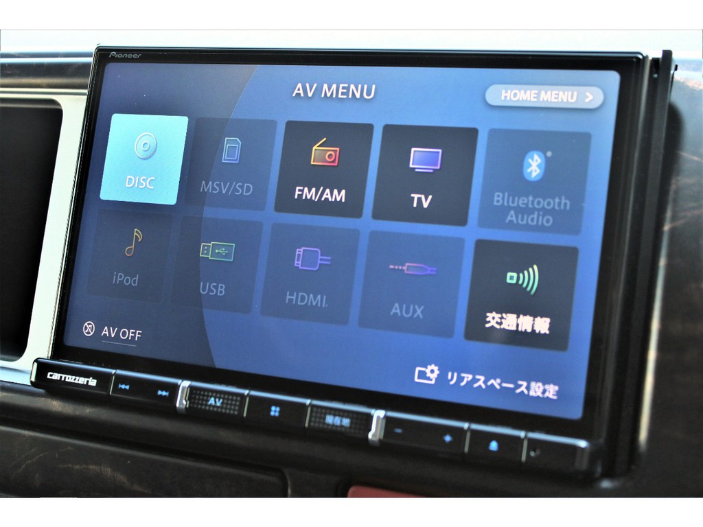 カロッツェリア８インチＳＤナビ搭載！！