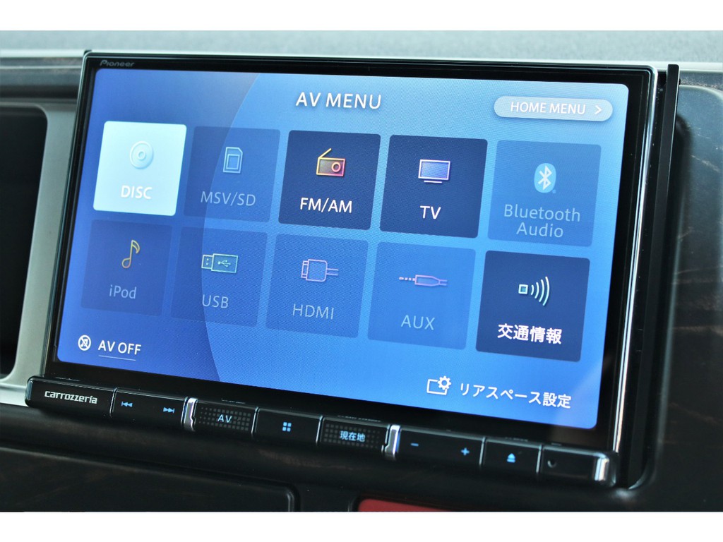 カロッツェリア８インチＳＤナビ搭載！！
