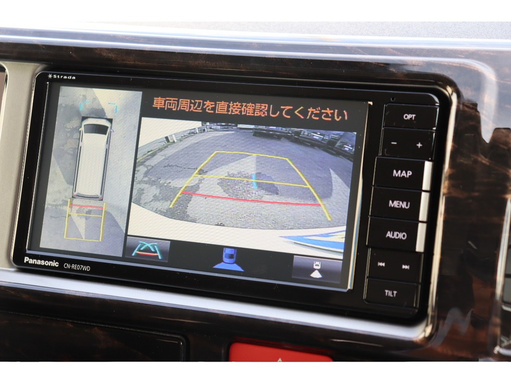 視界も良好　パノラミックビューモニター装着済み