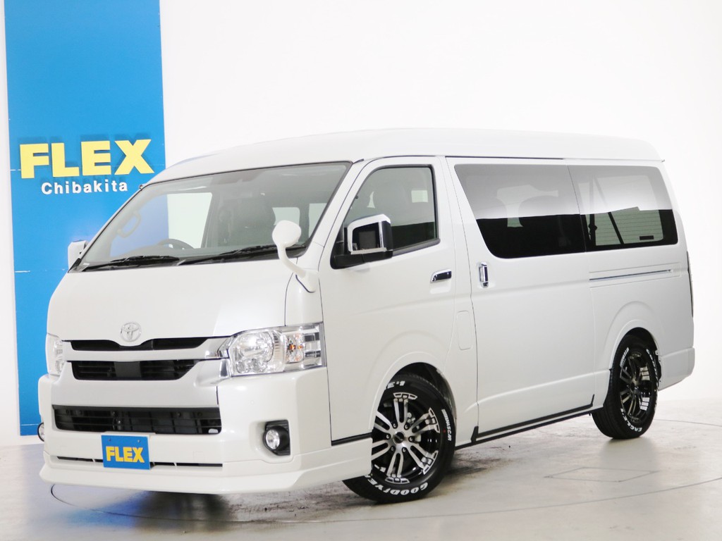 新車未登録　ハイエースワゴンＧＬ　ガソリン４ＷＤ　１０人乗り３ナンバー登録　寒冷地仕様　ＦＬＥＸオリジナル内装アレンジ【Ｖｅｒ５】！
