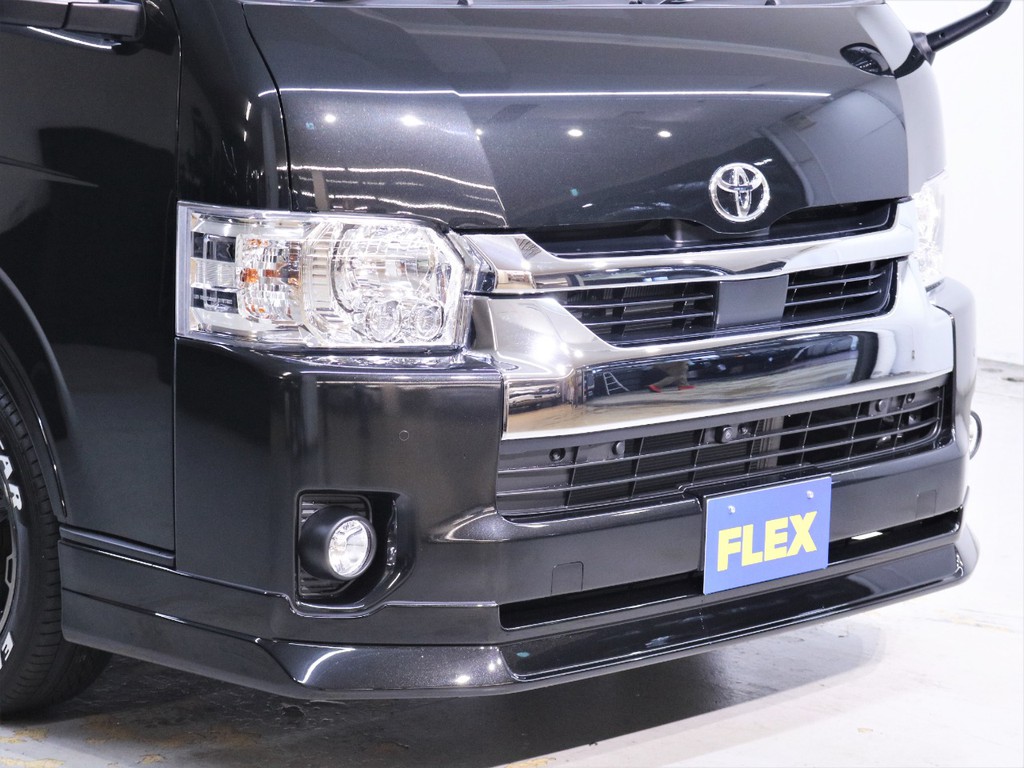 ＦＬＥＸオリジナル【ＤｅｌｆｉｎｏＬｉｎｅ】フロントリップスポイラー装着！駐車時に安心なクリアランスソナーやパノラミックビューモニターも装備しております！