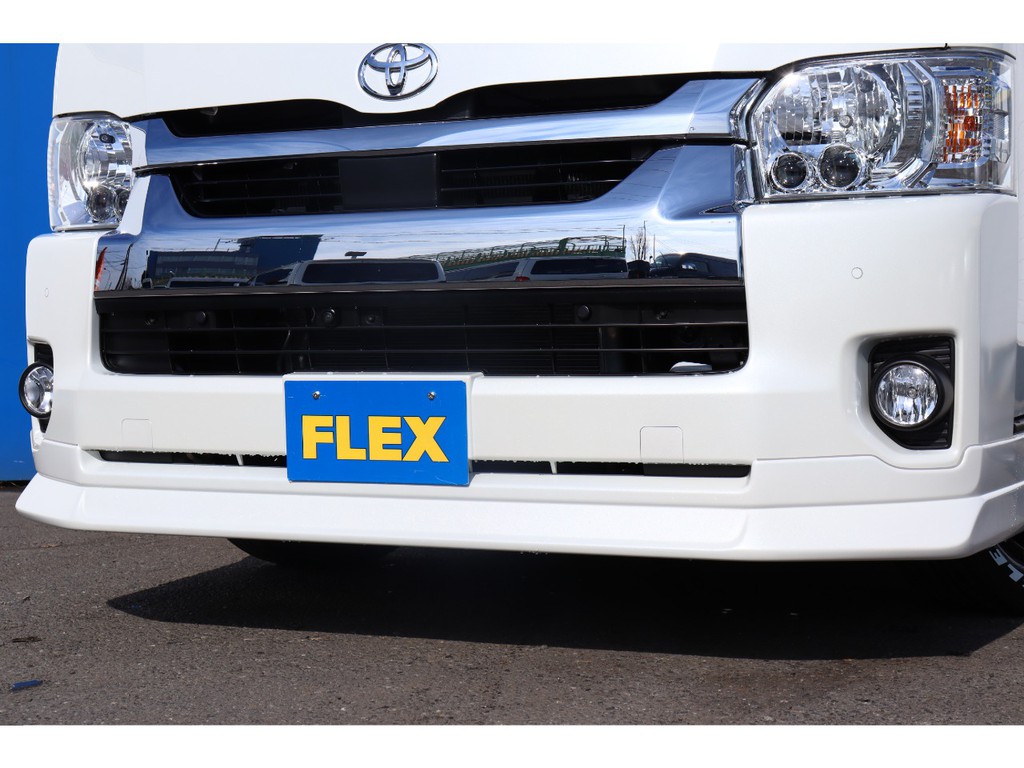 迫力あるDelfinolineフロントエアロを装着済みです！