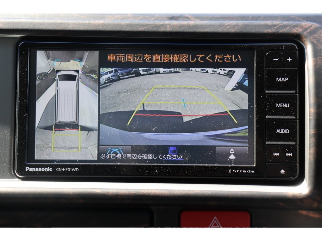 パノラミックビューモニター完備！360°カメラで安全運転をサポート！