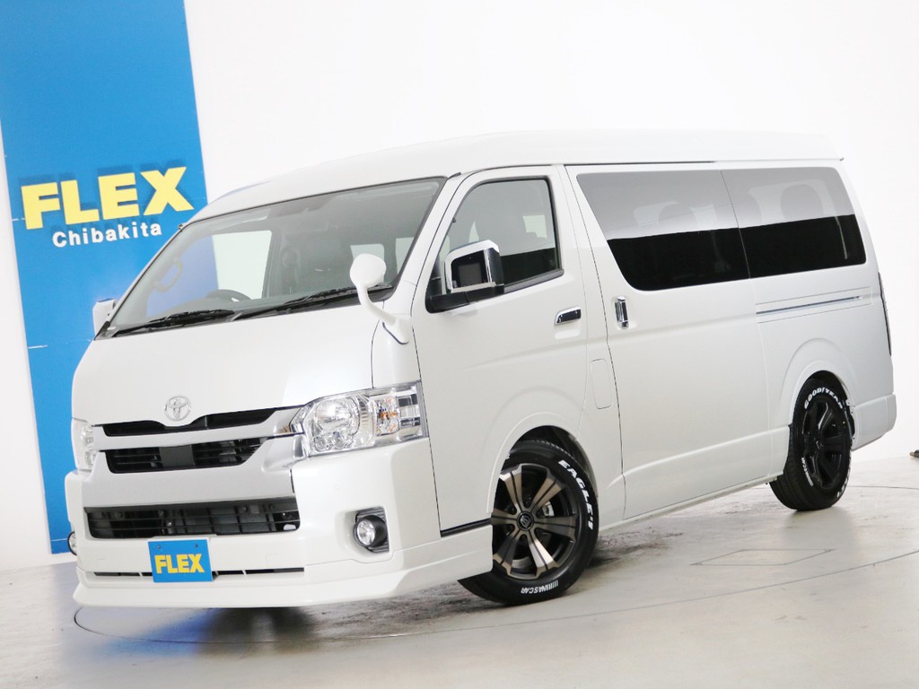 新車未登録　ハイエースワゴンＧＬ　ガソリン２ＷＤ　１０人乗り３ナンバー登録　ＦＬＥＸオリジナル内装アレンジ【Ｖｅｒ２】！