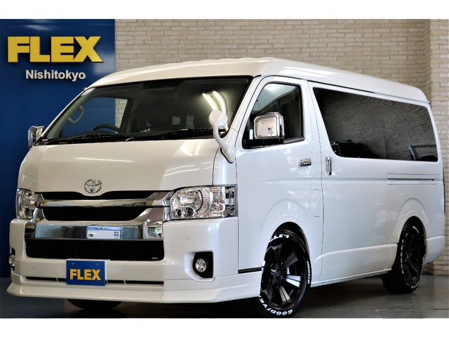 新車ハイエースワゴンＧＬ２ＷＤＶｅｒ１シートアレンジ施工ツインナビパッケージ完成！！フレックスオリジナルパーツで作成した１台になります！！