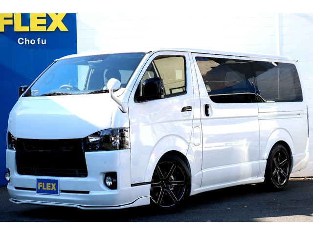ハイエース調布店０４２４－４０－１１９１までお問い合わせください！新車ハイエースVダークプライムⅡ２０００ｃｃガソリン車！ＣＯＢＲＡフルエアロの１台！