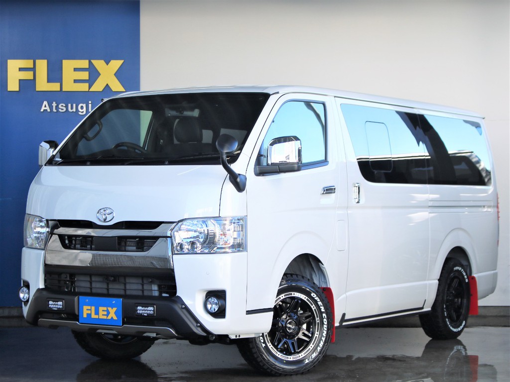 新車未登録　ハイエースバン　S-GL　ダークプライムⅡ　ディーゼル４WD　【内装架装Ver４/エレコ】オフロードカスタム