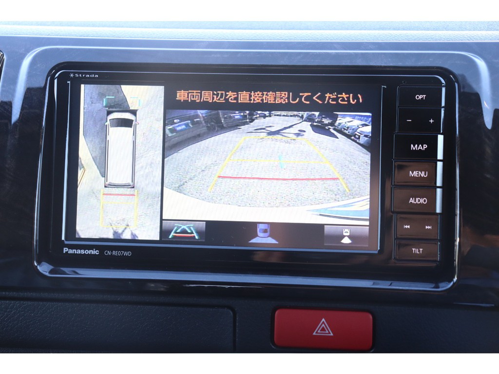 メーカーオプション”パノラミックビューモニター”連動加工施工済み！！