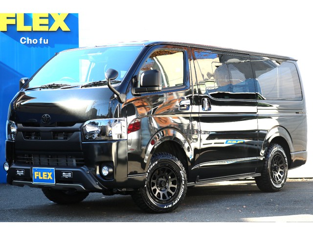 ハイエース調布店０４２４－４０－１１９１までお問い合わせください！新車ハイエースVダークプライムⅡ２８００ｃｃディーゼルターボ４ＷＤ！寒冷地仕様！